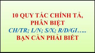 Quy tắc chính tả tiếng Việt đầy đủ nhất